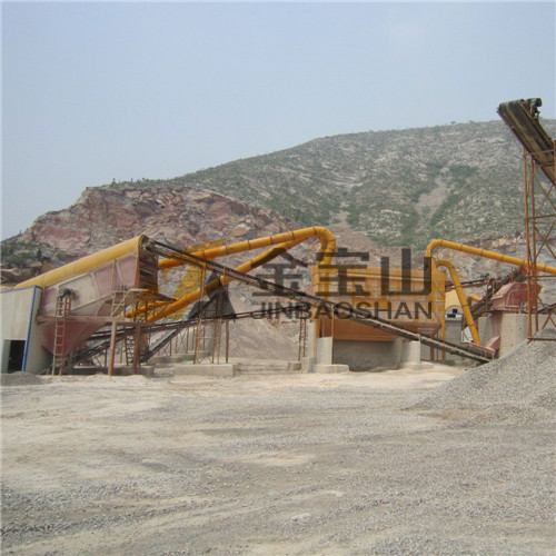 吉林白山時產300噸石灰石生產線現場